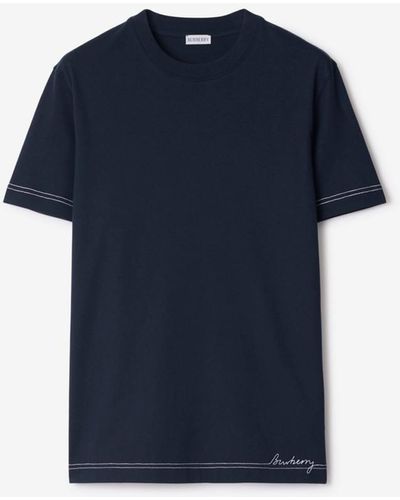 Burberry Cotton T-shirt - Blue