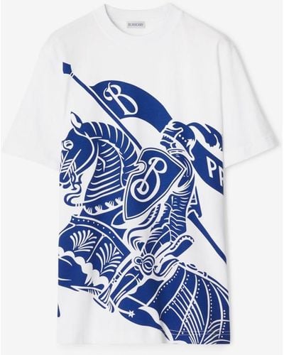 Burberry Baumwoll-T-Shirt mit EKD-Motiv - Blau