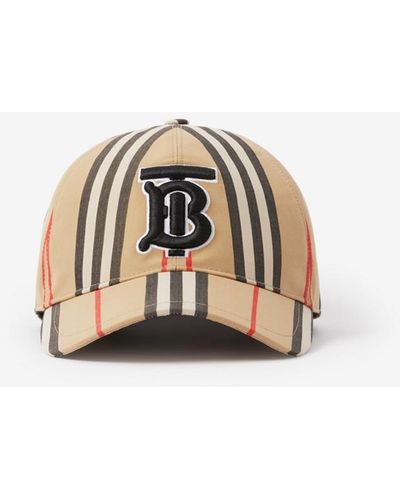 Burberry Tb Monogram Vintage Check Baseball Cap - Multicolor