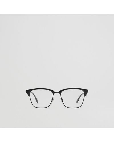 Burberry Monture carrée pour lunettes de vue - Métallisé