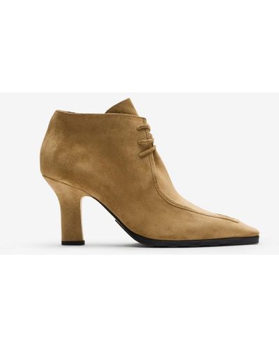 Burberry Suede Storm Ankle Boots - Multicolor