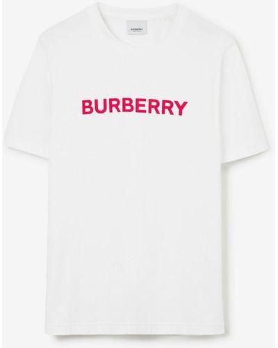 Burberry 'Margot' T -Shirt mit Logodruck - Weiß