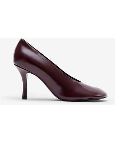 Burberry Leather Baby Pumps - Purple