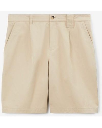 Burberry Cotton Carpenter Shorts - Natural