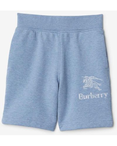 Burberry Cotton Shorts - Blue