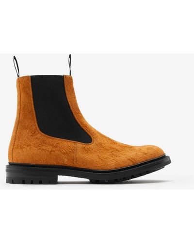 Burberry Tricker's Suede Dee High Chelsea Boots - Blue