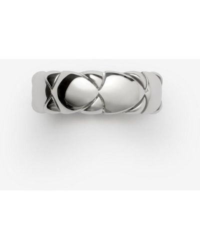 Burberry Shield Segment Ring - White