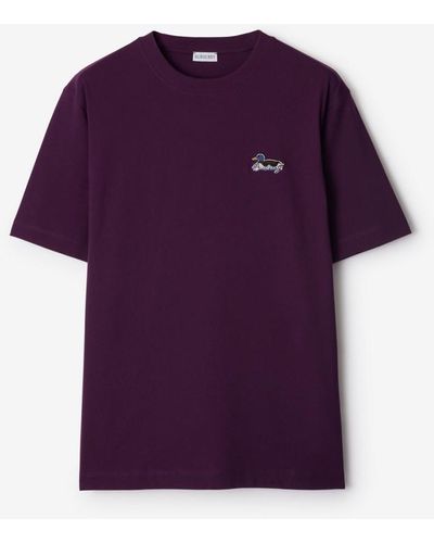 Burberry Cotton T-shirt - Purple