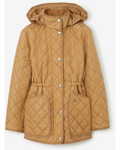 Burberry Quilted Nylon Jacket - Natural