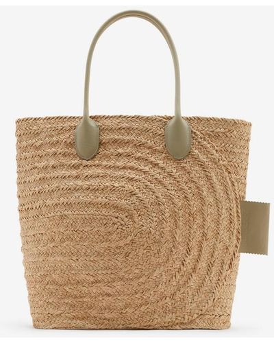 Burberry Raffia Tote - Natural