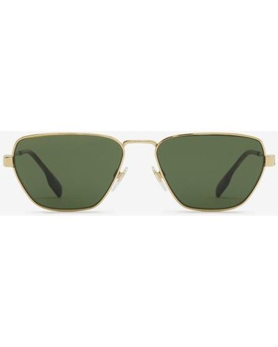 Burberry Icon Geometric Sunglasses - Green