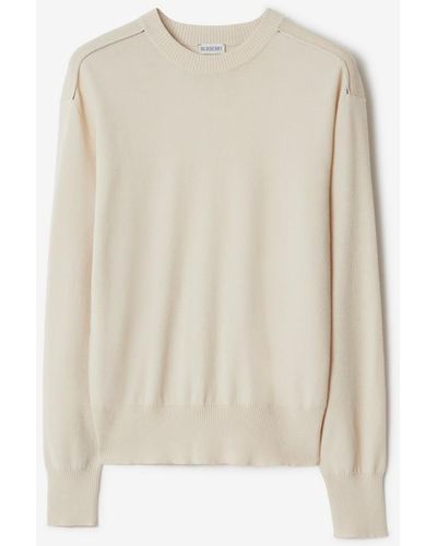 Burberry Wollpullover - Natur
