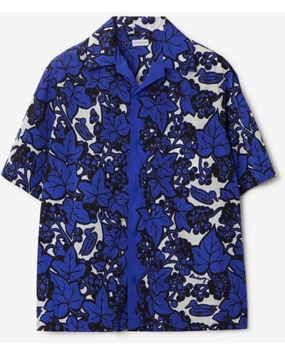 Burberry Ivy Cotton Shirt - Blue