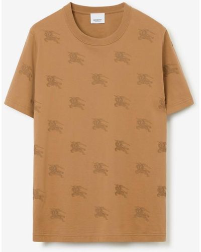 Burberry Ekd Cotton T-shirt - Brown