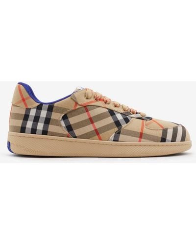 Burberry Check Terrace Sneakers - Brown