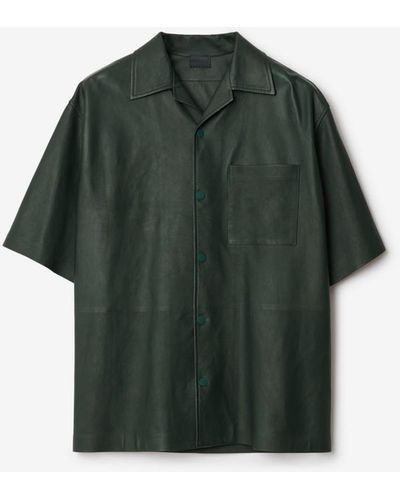 Burberry Leather Shirt - Green