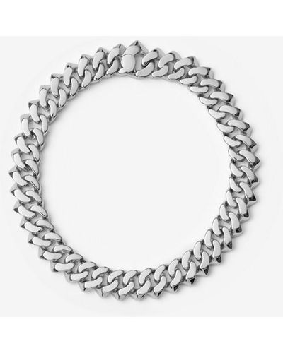Burberry Thorn Cuban Chain Bracelet - Metallic