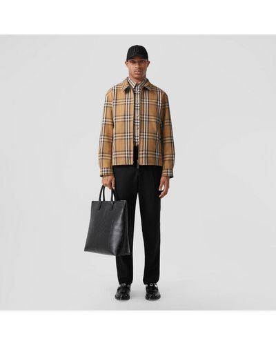 Burberry Reversible Check Cotton Harrington Jacket - Multicolour