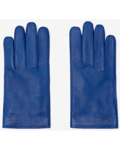 Burberry Gants cuir - Bleu