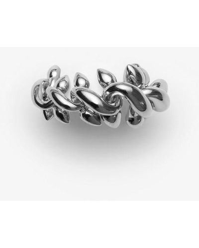 Burberry Spear Chain Ring - White