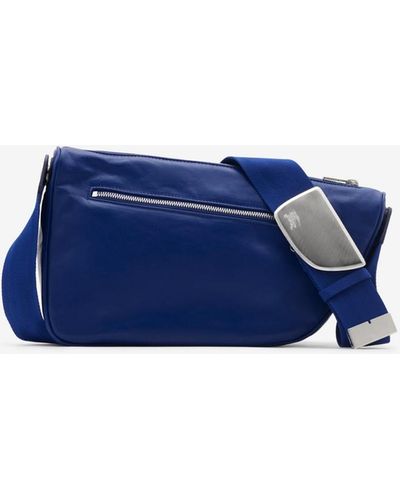 Burberry Medium Shield Messenger Bag - Blue