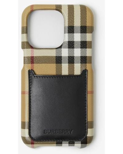 Burberry Check Iphone 14 Pro Case - Multicolor