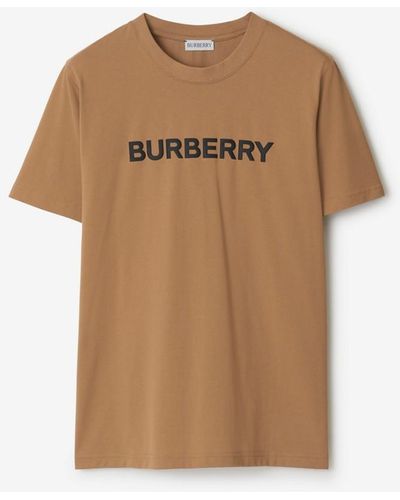 Burberry Logo Cotton T-shirt - Brown