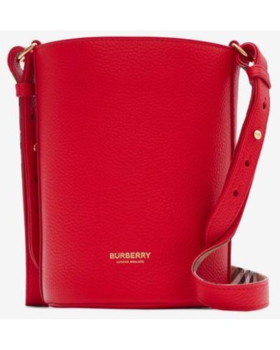 Burberry Small Bucket Bag - Red
