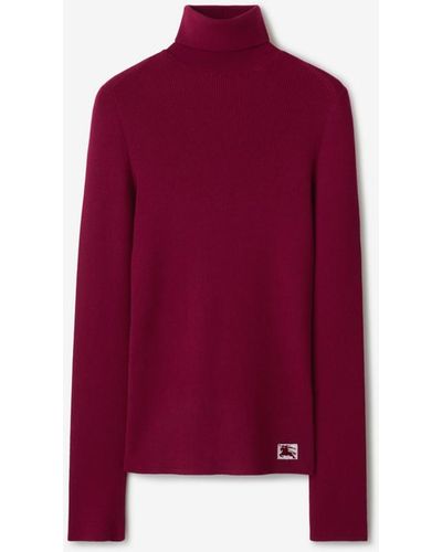 Burberry Wollmisch-Pullover - Lila