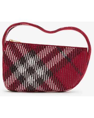 Burberry Check Mini Knitted Bag​ - Red