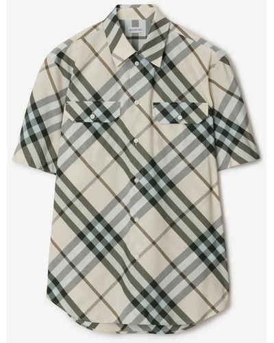 Burberry Check Cotton Shirt - Multicolour