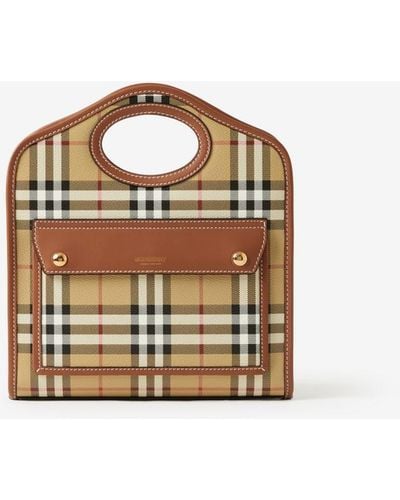 Burberry Pocket Bag im Kleinformat - Braun