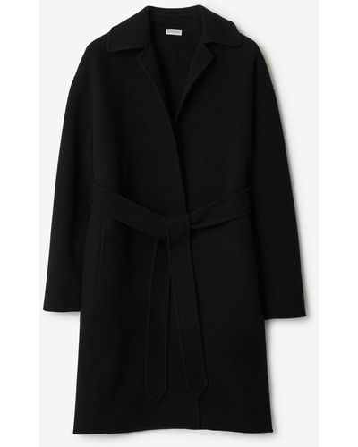 Burberry Cashmere Wrap Coat - Black
