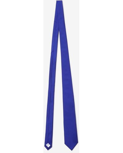 Burberry Cravate en soie - Bleu
