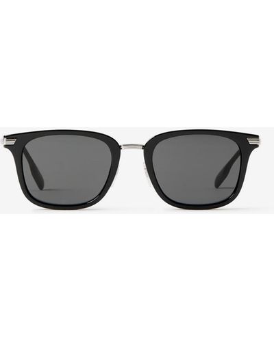 Burberry Sonnenbrille mit eckiger Fassung - Schwarz