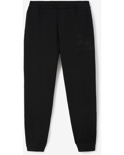 Burberry Cotton Jogging Pants - Black