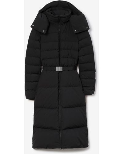 Burberry Belted Puffer Coat - Black
