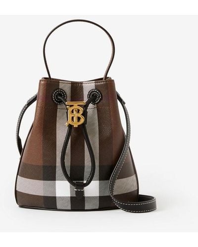 Burberry TB Bucket Bag im Kleinformat - Braun