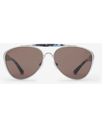 Burberry Heritage Aviator Sunglasses - Grey