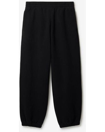 Burberry Cotton Jogging Pants - Black