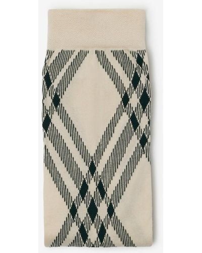 Burberry Check Wool Blend Tights - Multicolor
