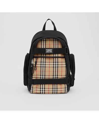 Burberry Large Vintage Check Panel Nevis Backpack - Multicolor
