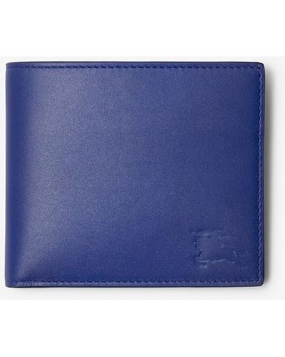 Burberry Ekd Bifold Coin Wallet - Blue