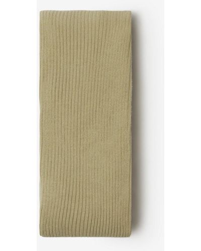Burberry Ribbed Wool Blend Tights - Green