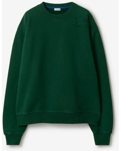 Burberry Baumwollsweatshirt - Grün