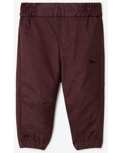 Burberry Cotton Pants - Purple