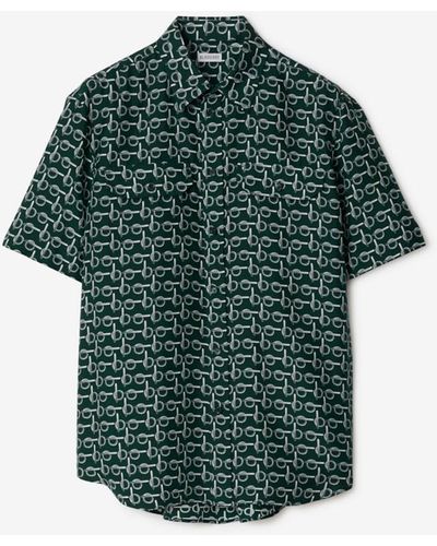 Burberry B Silk Shirt - Green