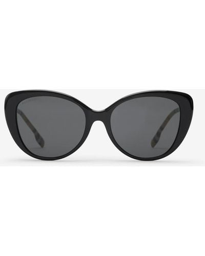 Burberry Check Oversized Sunglasses - Black