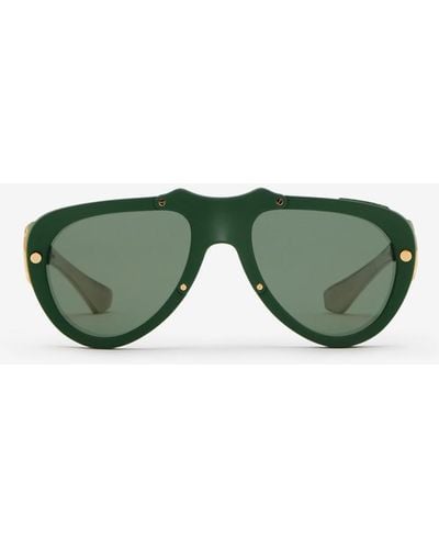Burberry Shield Mask Sunglasses - Green