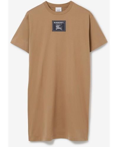 Mini dress Burberry Camel size 8 UK in Synthetic - 33940308